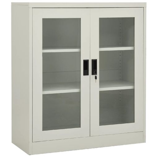 VidaXL Armario archivador de acero blanco 90x40x145 cm