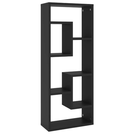 Estante De Pared Madera Contrachapada Negro 36x16x90 Cm Vidaxl con Ofertas  en Carrefour