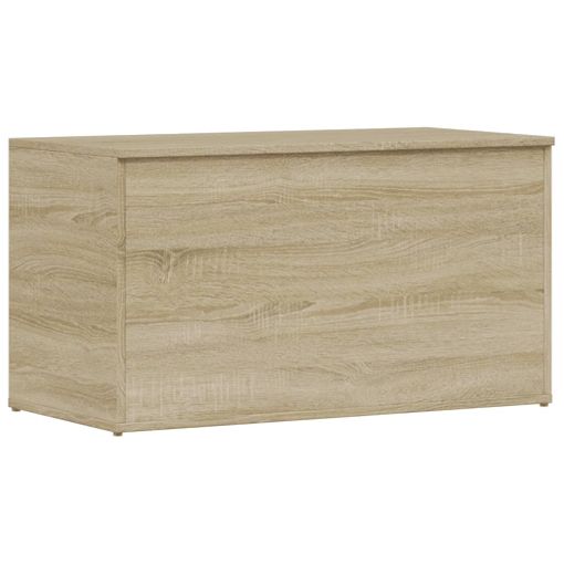 Baúl de almacenaje madera contrachapada marrón roble 84x42x46cm -  referencia Mqm-815194