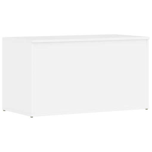 Baúl Almacenaje Madera Contrachapada Blanco Brillo 84x42x46 Cm Vidaxl con  Ofertas en Carrefour