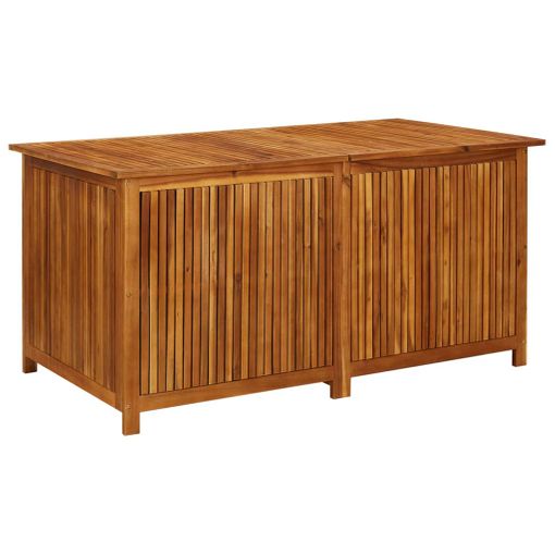 Caja De Almacenaje De Jardín Madera Maciza Acacia 150x80x75 Cm Vidaxl