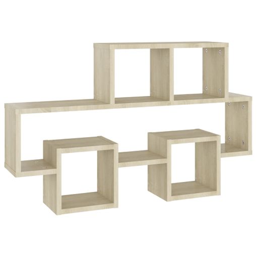 vidaXL Estante de esquina de pared madera contrachapada 20x20x127