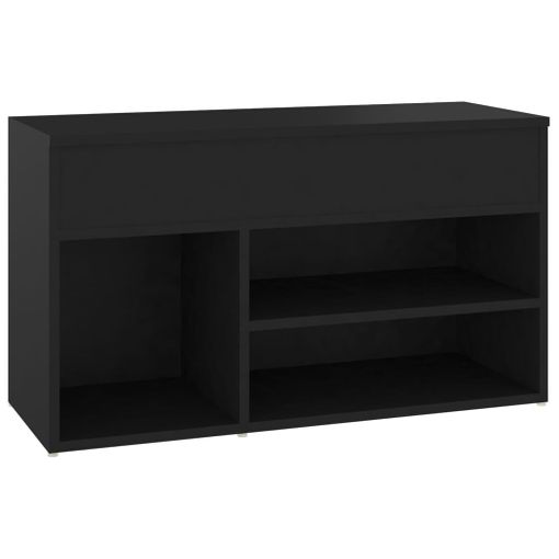 Mueble Zapatero De Madera De Ingeniería Negro 60x35x70 Cm Vidaxl con  Ofertas en Carrefour