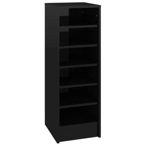 Mueble zapatero pared madera contrachapada negro 70x35x38 cm