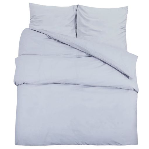 COTTON ARTean - Funda Nordica FORESTA algodón poliéster gris 220 X 260 Cama  de 135