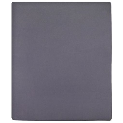 Sábanas Bajeras Jersey 2 Uds Algodón Gris Antracita 140x200 Cm Vidaxl con  Ofertas en Carrefour