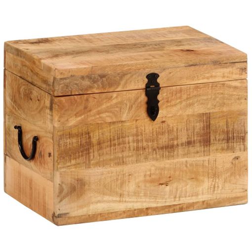 Caja de almacenaje de madera - Beige/Madera de mango - HOME