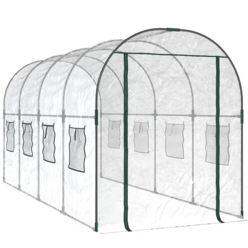 Invernadero de policarbonato y aluminio 125x193x190 cm (2,46 m²) Lunada •  Gardiun España