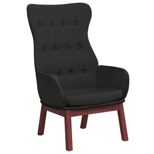 Sillón De Relax De Tela Negro Vidaxl