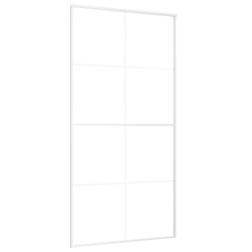 Puerta Corredera Esg Vidrio Y Aluminio Blanca 102,5x205 Cm Vidaxl con  Ofertas en Carrefour