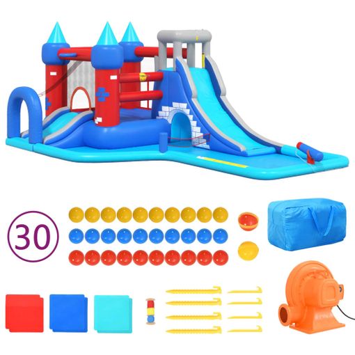 Piscina Infantil Doble Con Bolas, Tobogan Y Mini Juegos 295x190 Cm. con  Ofertas en Carrefour