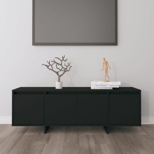 vidaXL Mueble para TV con luces LED negro 180x35x40 cm