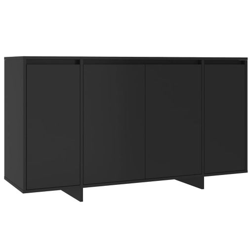 Aparadores Para Salón, Gran Capacidad De Almacenaje, 200x75x35cm, 4  Puertas, Armario, Zapatero, Estilo Moderno, Negro con Ofertas en  Carrefour