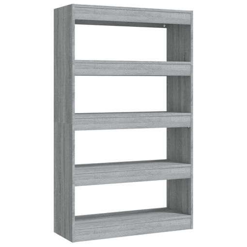 Estantería para CD Librería madera contrachapada gris Sonoma