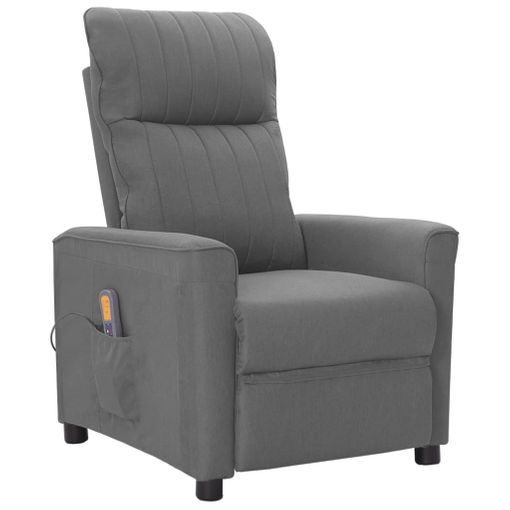 Sillón Reclinable De Cuero Sintético Gris Vidaxl con Ofertas en Carrefour