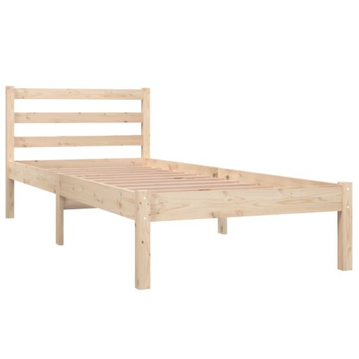 Cama infantil con barrera de seguridad, madera maciza de pino, 90x190 cm,  blanco y roble