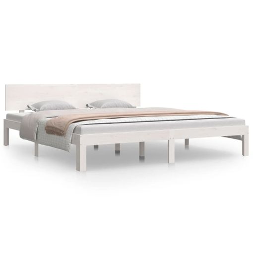 vidaXL Estructura de cama con cajones blanco 180x200 cm