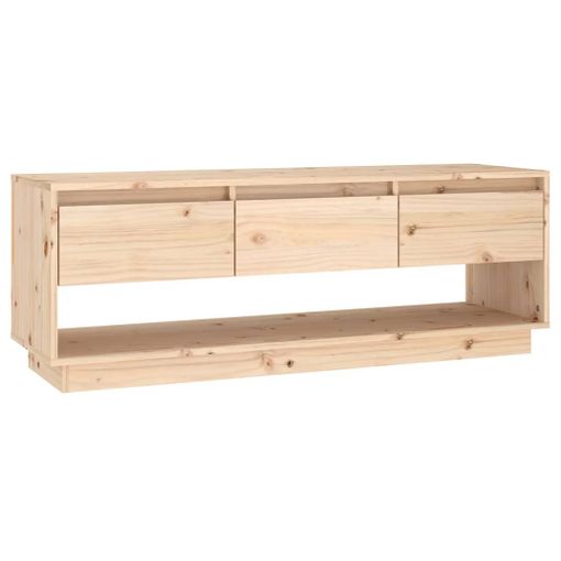 Mesa TV Salon,Mueble de TV madera maciza reciclada 110x30x40 cm -CD40141