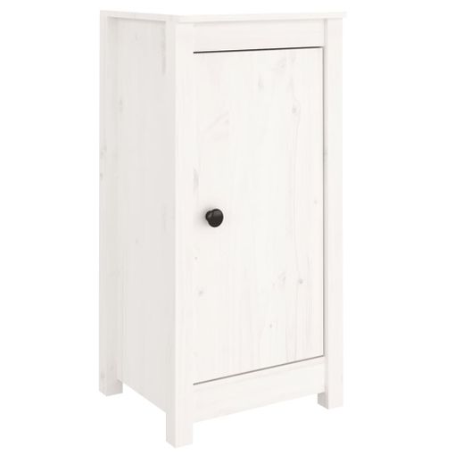 Aparadores 2 Uds Madera Maciza De Pino Blanco 40x35x80 Cm Vidaxl