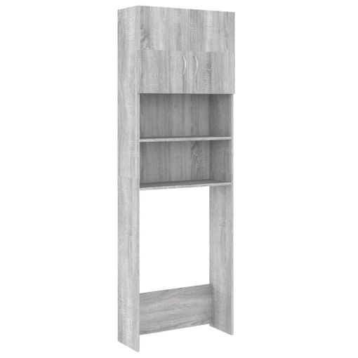 Armario para lavadora Sonoma-blanco Mueble de baño estructura