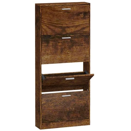 Mueble Zapatero Madera Contrachapada Roble Sonoma 63x24x147 Cm Vidaxl con  Ofertas en Carrefour