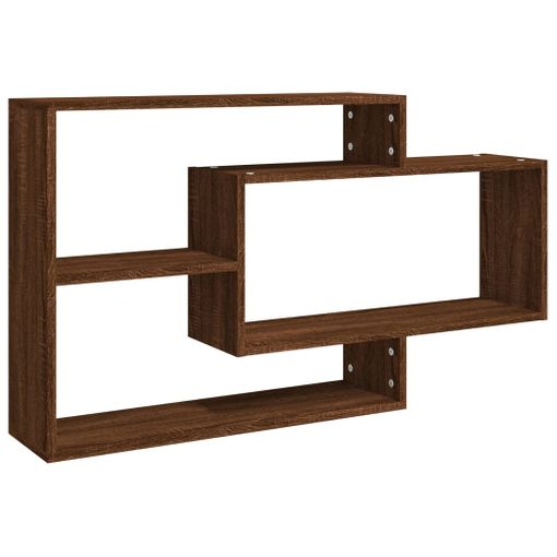 Estantería Madera Contrachapada Marrón Roble 60x30x135 Cm con Ofertas en  Carrefour