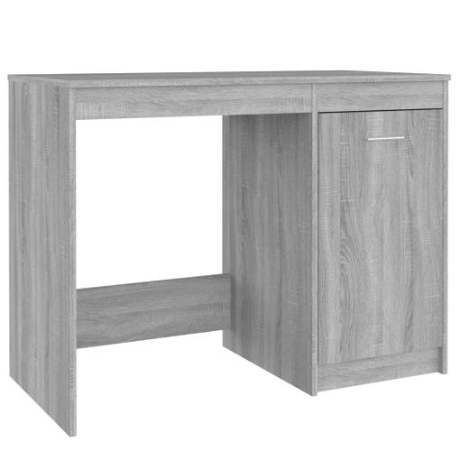 Vidaxl Escritorio Esquina Madera Contrachapada Gris Sonoma