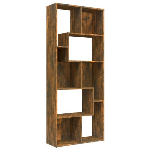 Estantería Esquina Pared Madera Roble Ahumado 20x20x127,5 Cm Vidaxl con  Ofertas en Carrefour