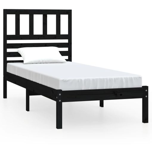 Estructura De Cama Individual Con Cajones Negro 90x190 Cm Vidaxl