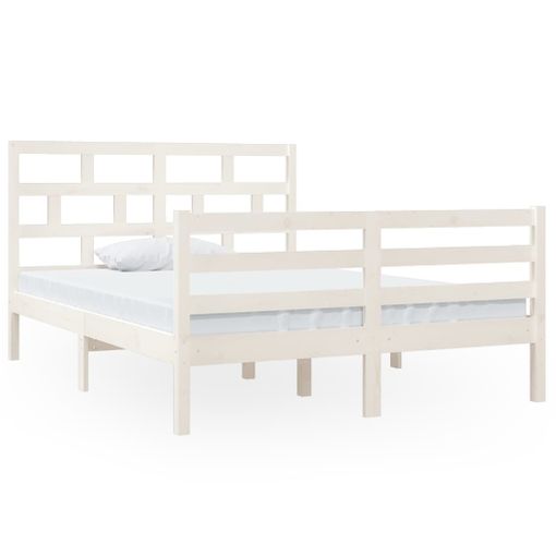 Estructura De Cama Con Cajones Doble Blanca 135x190 Cm Vidaxl con Ofertas  en Carrefour