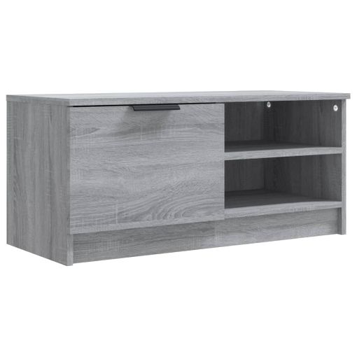 Mesa TV Salon,Mueble para TV madera contrachapada gris Sonoma