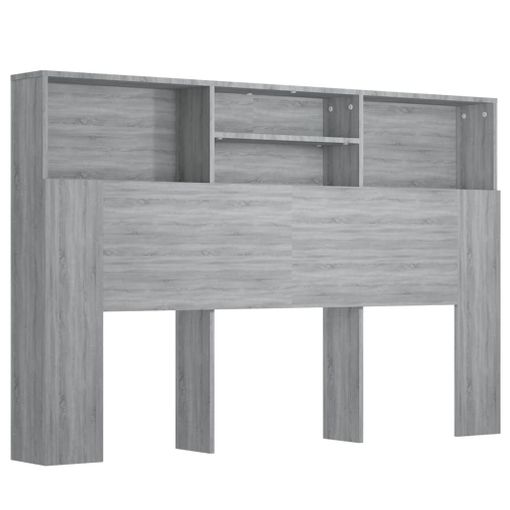 Mueble Cabecero Color Gris Sonoma 160x19x103,5 Cm Vidaxl