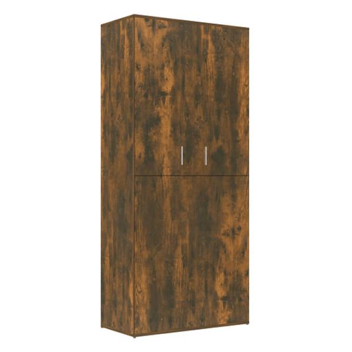 Mueble Zapatero Madera Contrachapada Roble Ahumado 60x35x70 Cm Vidaxl con  Ofertas en Carrefour