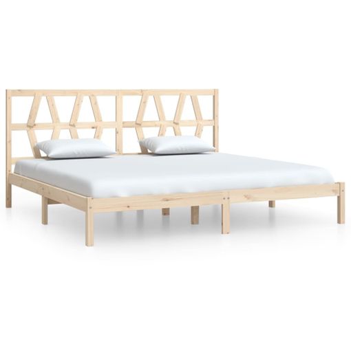 Estructura de cama Marco de Cama Somier de Cama madera maciza