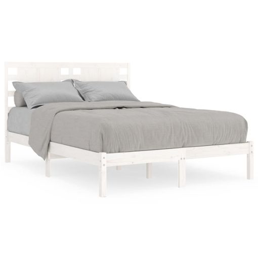 vidaXL Estructura de cama con cajones doble gris 135x190 cm