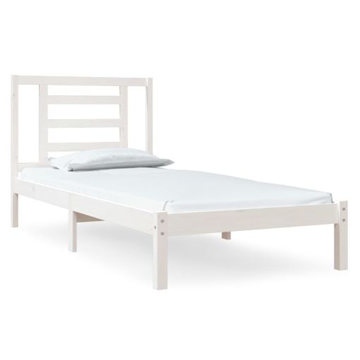 Estructura De Cama Madera Maciza 90x190 Cm Vidaxl con Ofertas en Carrefour