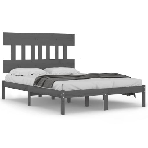 VidaXL Estructura de cama con cajones doble blanca 135x190 cm