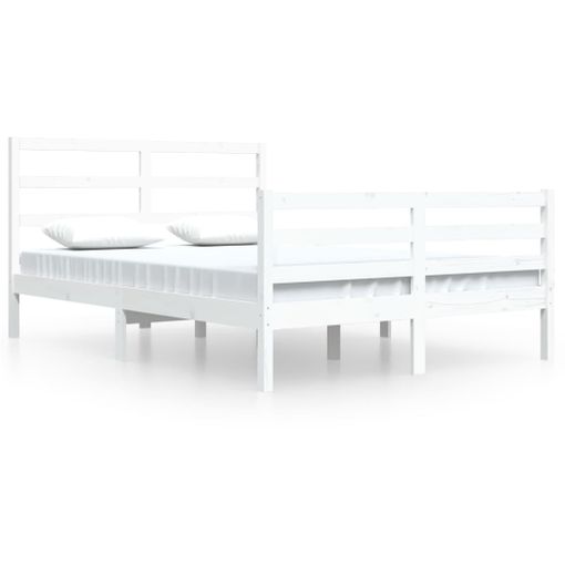 Cama Estructura Blanca 2 Cajones Dormitorio Juvenil Infantil Michigan  Estilo Moderno 135 O 140 Cm con Ofertas en Carrefour