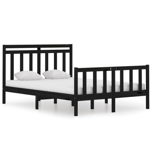 Litera Alta Negra De Doble Cama Twin Sobre Twin Cama Litera De Metal Color  Negro