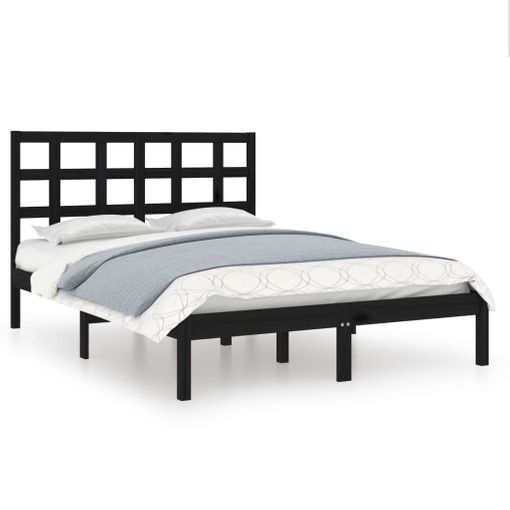 VidaXL Estructura de cama madera maciza 150x200 cm