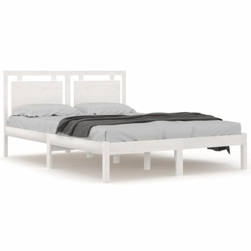 Estructura De Cama Madera Maciza 90x190 Cm Vidaxl con Ofertas en Carrefour