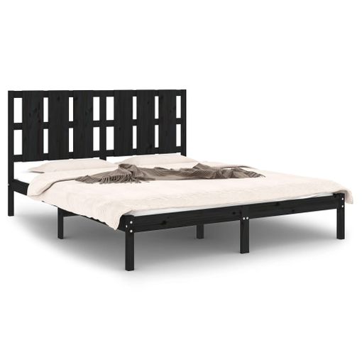 Estructura De Cama De Madera Maciza 160x200 Cm Vidaxl con Ofertas en  Carrefour