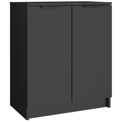 Mueble zapatero pared madera contrachapada negro 70x35x38 cm