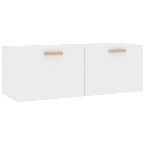 VidaXL Armario pared madera contrachapada blanco brillo 69,5x32,5x90cm