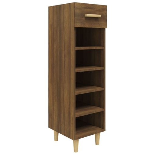 Mueble Zapatero Madera Contrachapada Marrón Roble 30x35x70 Cm Vidaxl con  Ofertas en Carrefour