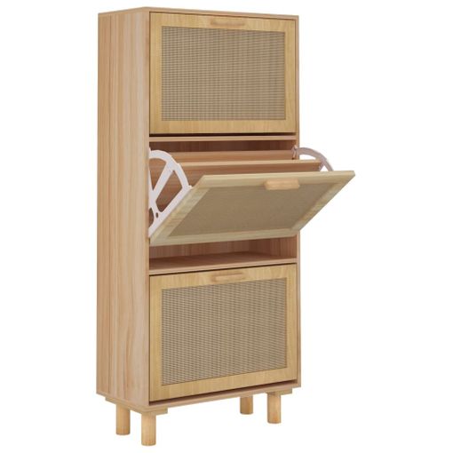 vidaXL Mueble zapatero madera contrachapada marrón roble 100x35x45