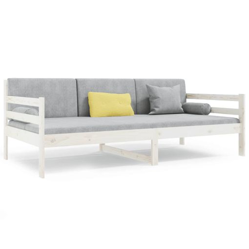 Aire acondicionado Generoso Esperar Sofá Cama Madera Maciza De Pino Blanco 80x200 Cm Vidaxl con Ofertas en  Carrefour | Ofertas Carrefour Online