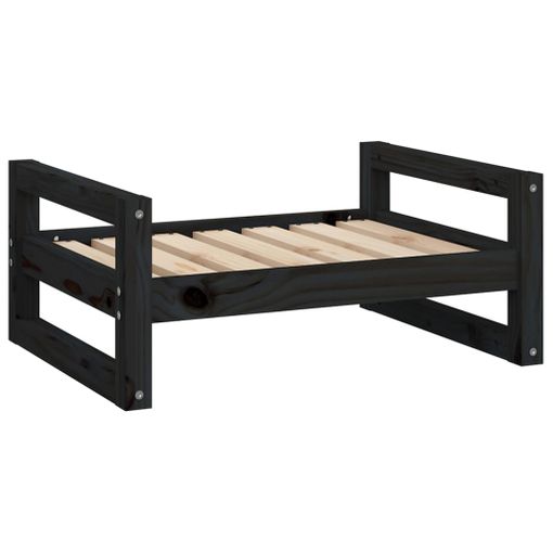 Estructura cama vidaXL madera maciza de pino negro 100x200cm, Camas  plegables, Los mejores precios