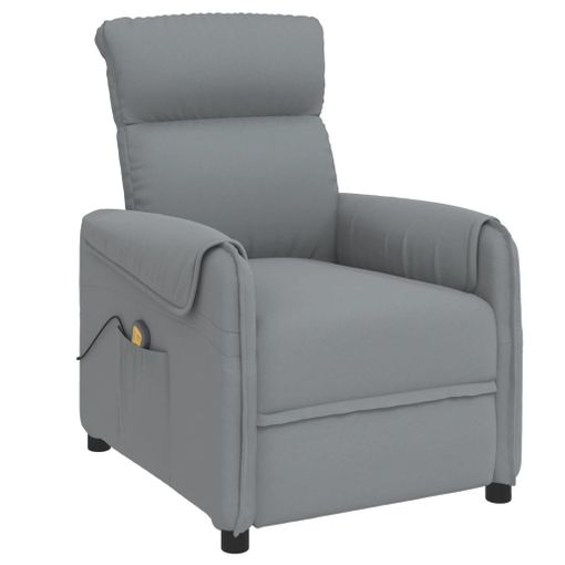 Sillón Reclinable Con Reposapiés Tela Gris Claro Vidaxl con Ofertas en  Carrefour