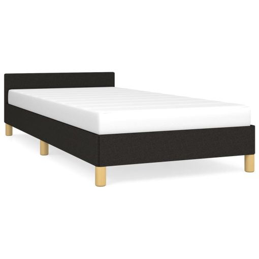 Estructura cama metal con cabecero y pie cama blanca 90x200 cm - referencia  Mqm-353597